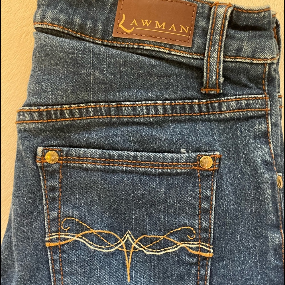 Vintage Lawman jeans straight leg, size 3/4 extra long - Picture 3 of 5